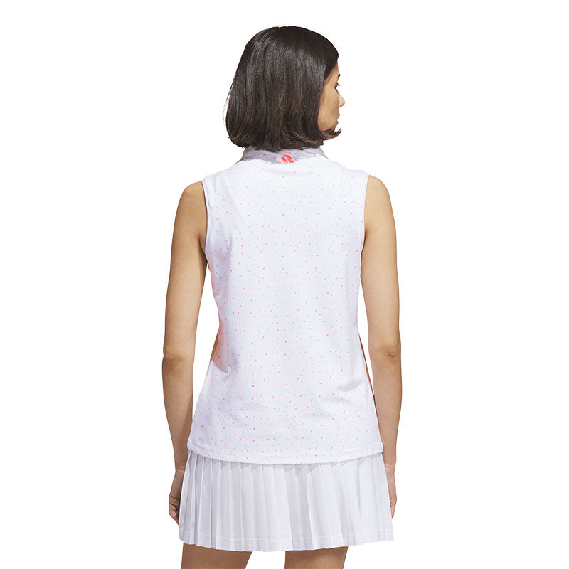 ADIDAS Ultimate365+ Butterspun Women's Sleeveless Mock Shirt (White)