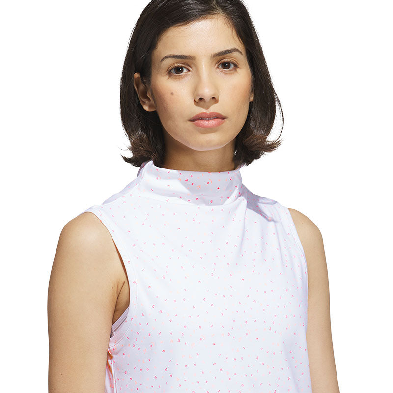 ADIDAS Ultimate365+ Butterspun Women's Sleeveless Mock Shirt (White)