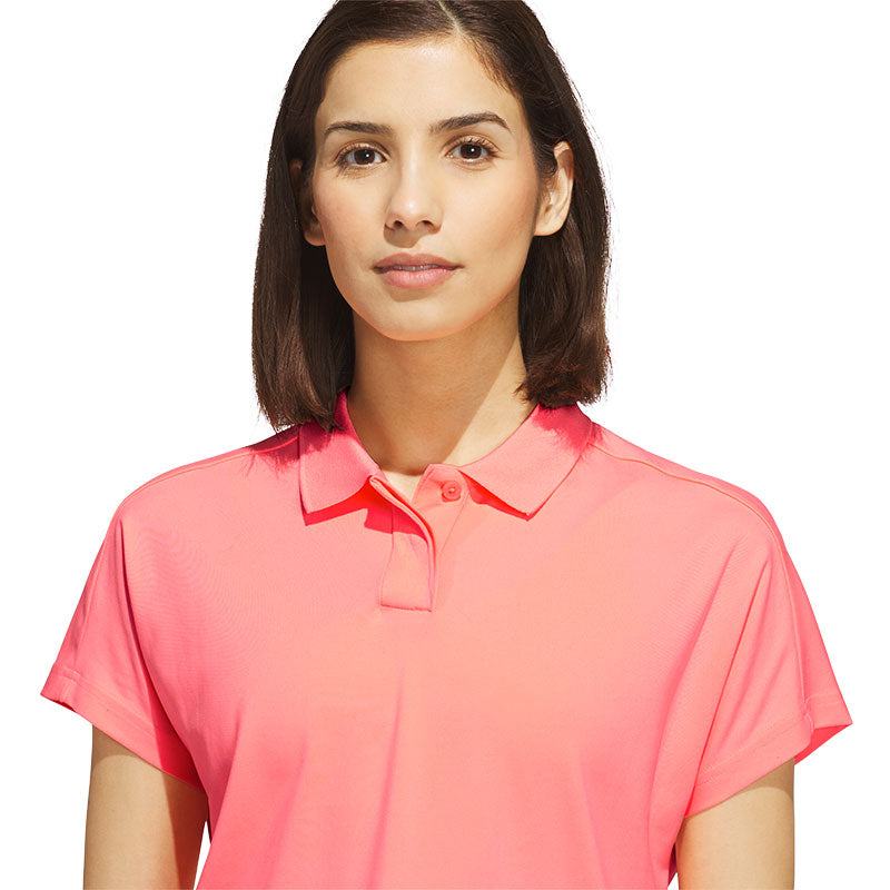 ADIDAS Utlimate365+ Butterspun Loose Women's Polo (Turbo)