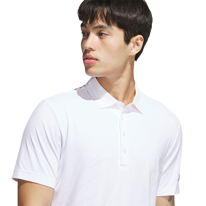 ADIDAS Ultimate365 Tour Cool Feeling  Fescue Men's Polo (White)