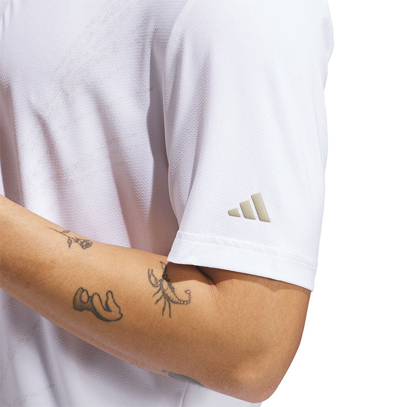 ADIDAS Ultimate365 Tour Cool Feeling  Fescue Men's Polo (White)