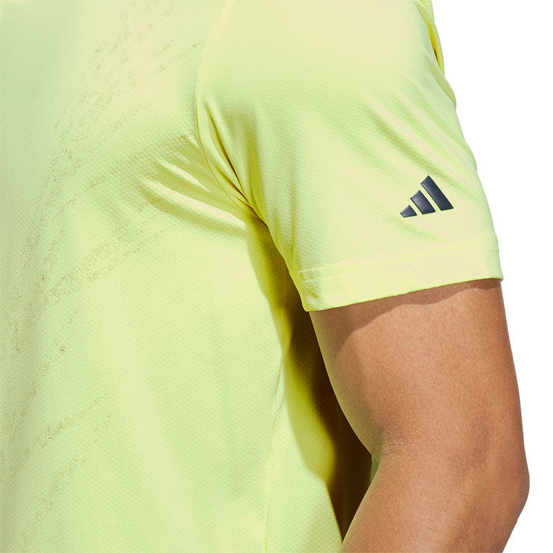 ADIDAS Ultimate365 Tour Cool Feeling  Fescue Men's Polo (Lemon)
