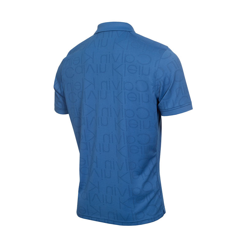CALVIN KLEIN Avondale Men's Polo (Blue Hibiscus)