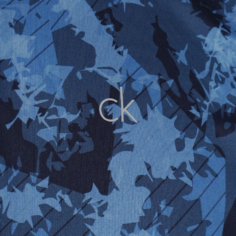 CALVIN KLEIN Digital Chaos Print Men's Polo (Navy)