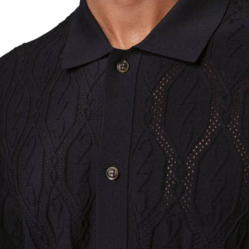 NIKE Jordan Sport Men's Button-Down Shirt (Black)