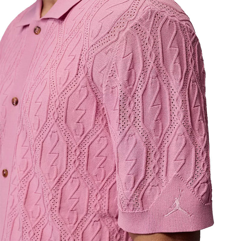 NIKE Jordan Sport Button-Down Men's Polo (Pink)