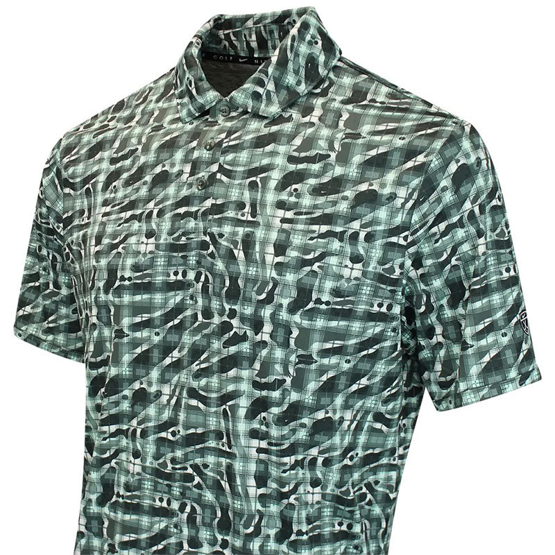NIKE Dri-FIT Tartan Camo Print Men's Polo (Camo Green)