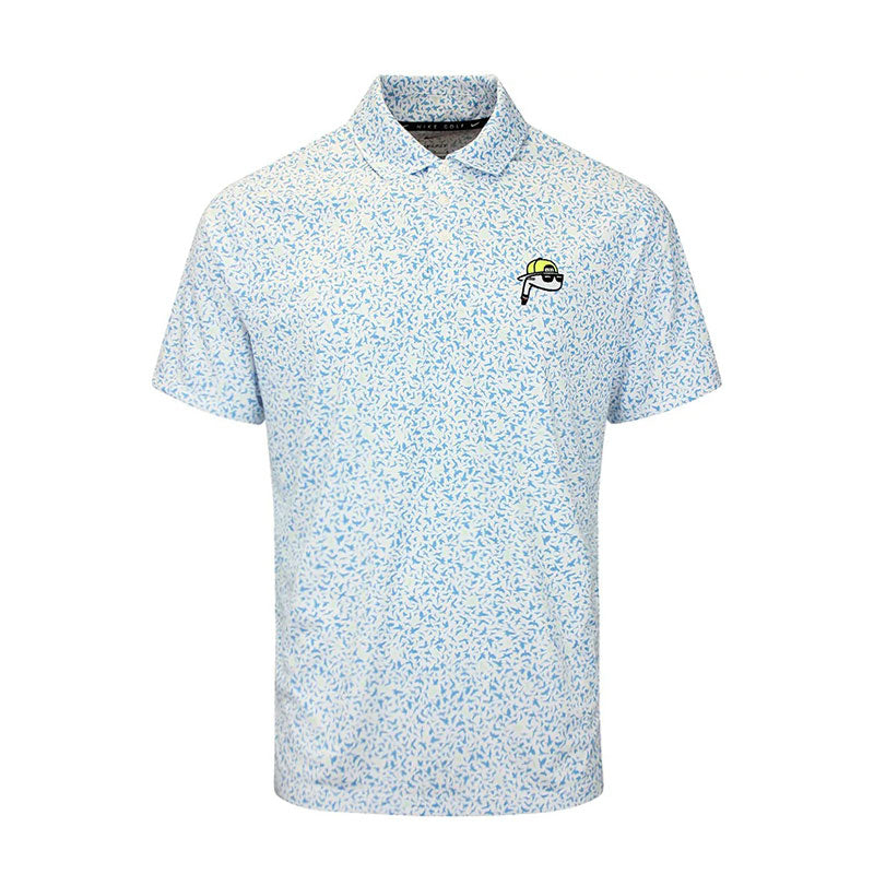 NIKE Par Dri-FIT Striped Men's Polo (Aurora Blue)