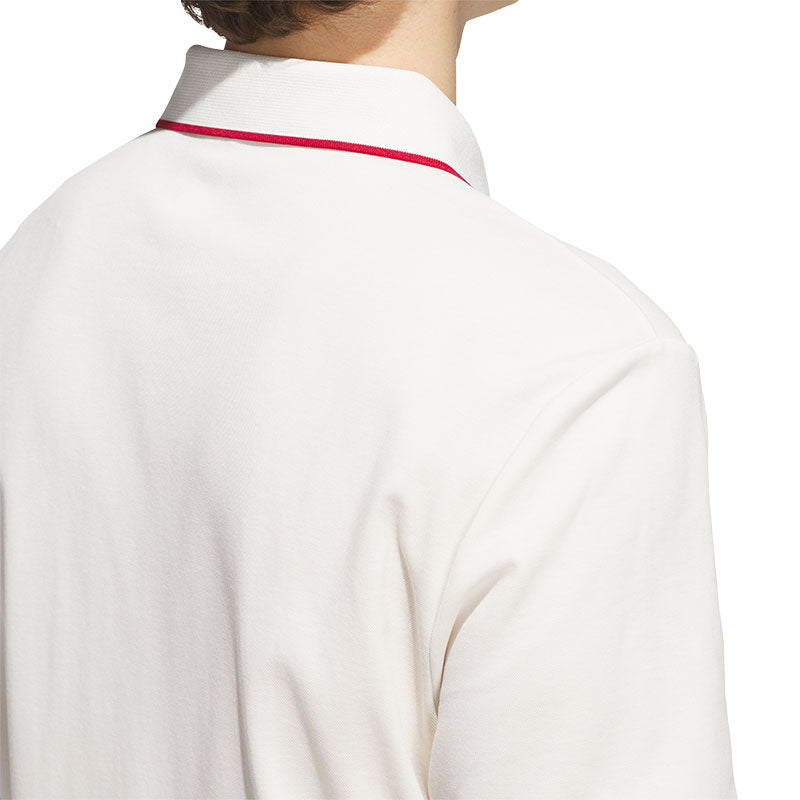 ADIDAS Originals Twistknit Trefoil Men's Polo (Chalk White/Team Victory Red)