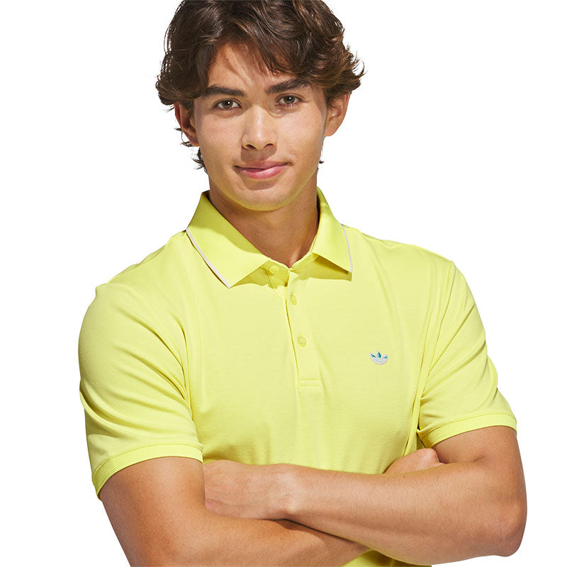 ADIDAS Originals Twistknit Trefoil Men's Polo (Pure Lemon)