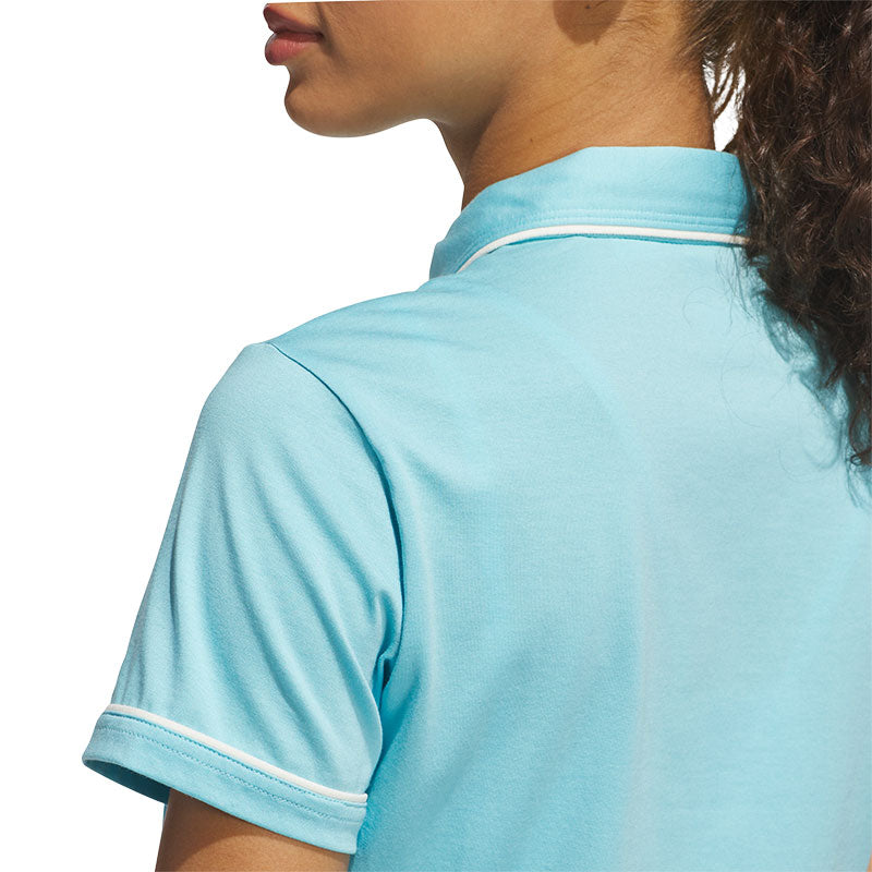 ADIDAS Originals Solid Women's Polo (Light Aqua)