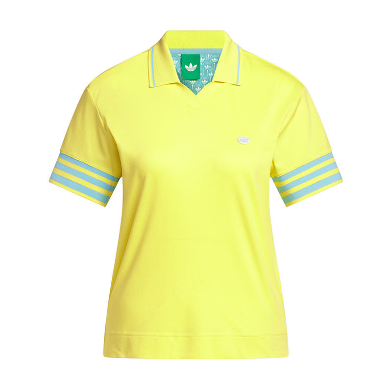 ADIDAS Originals 3-Stripe Women's Polo (Pure Lemon)