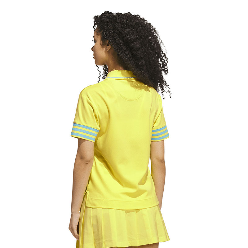 ADIDAS Originals 3-Stripe Women's Polo (Pure Lemon)