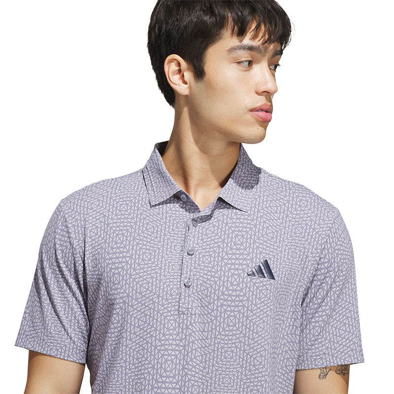 ADIDAS Ultimate365 Tour Cool Feeling Deco Men's Polo  (Slate/Glory Grey)