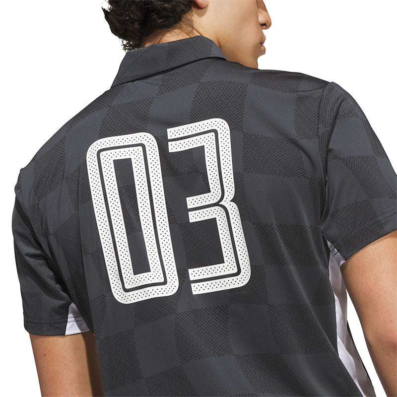 ADIDAS Climacool AOP Men's Polo (Carbon/Black)