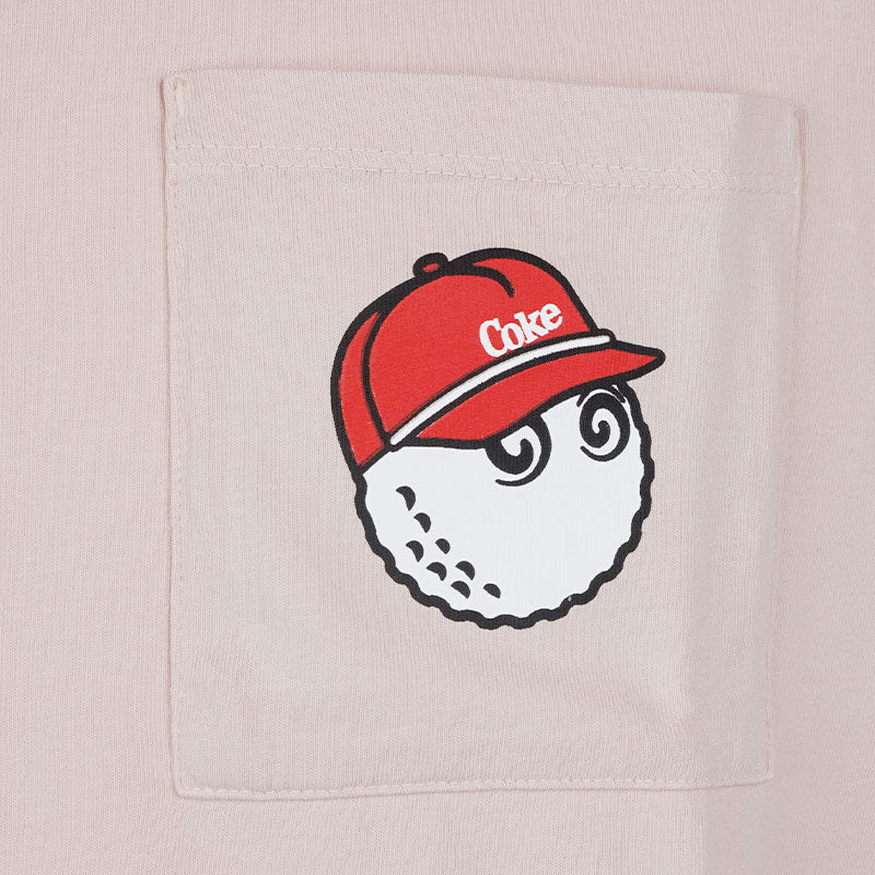 MALBON GOLF x Coca Cola Spencerian Block Men's T-Shirt (Mauve)