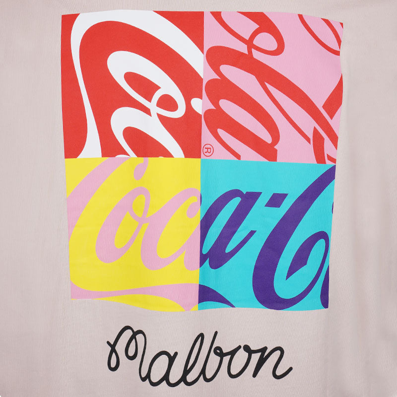 MALBON GOLF x Coca Cola Spencerian Block Men's T-Shirt (Mauve)