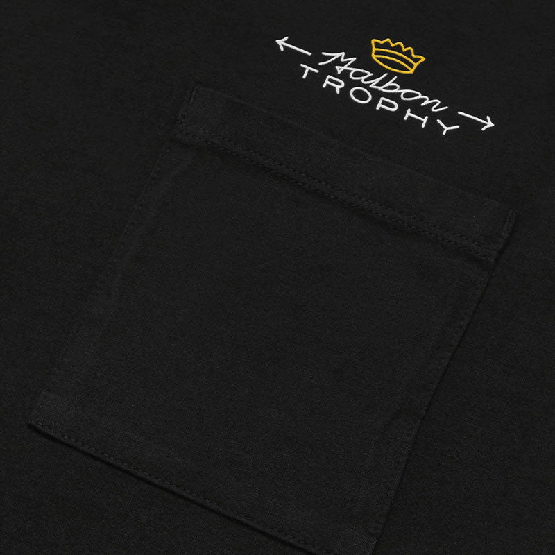 MALBON GOLF Trophy Pocket Men's T-Shirt (Black)