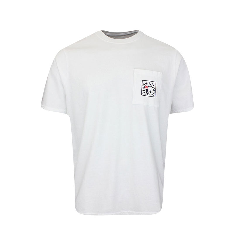 MALBON GOLF x Keith Haring Pocket Men's T-Shirt (White)