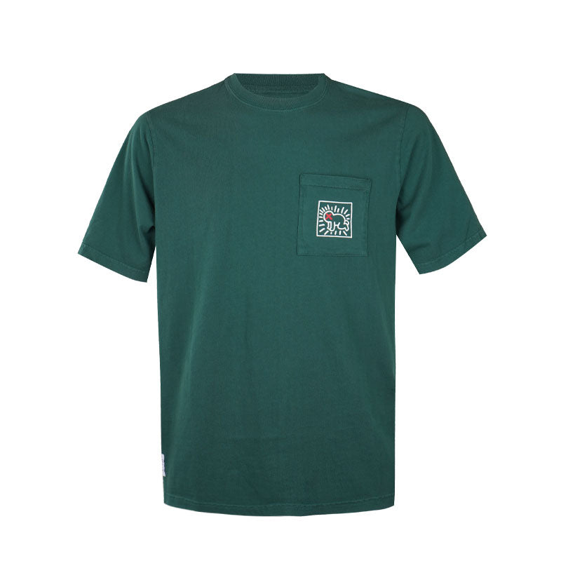 MALBON GOLF x Keith Haring Pocket Men's T-Shirt (Green)