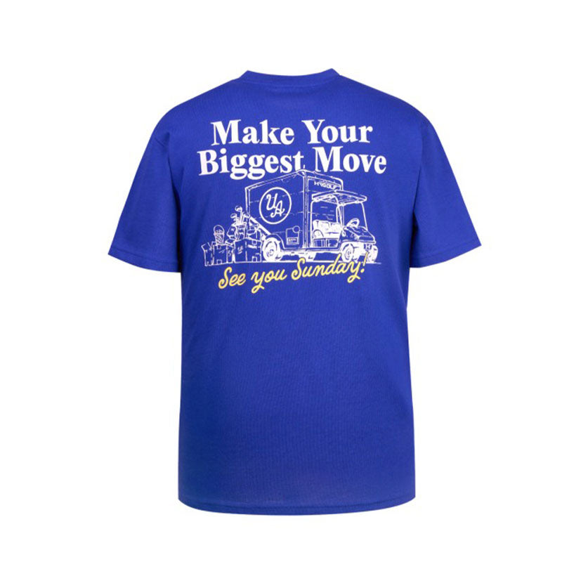 UNDER ARMOUR Heavyweight Moving Day Illustration Men's Polo (Royal)
