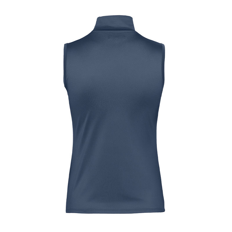 MALBON GOLF Matchpoint Women's Sleeveless Mock Shirt (Navy)