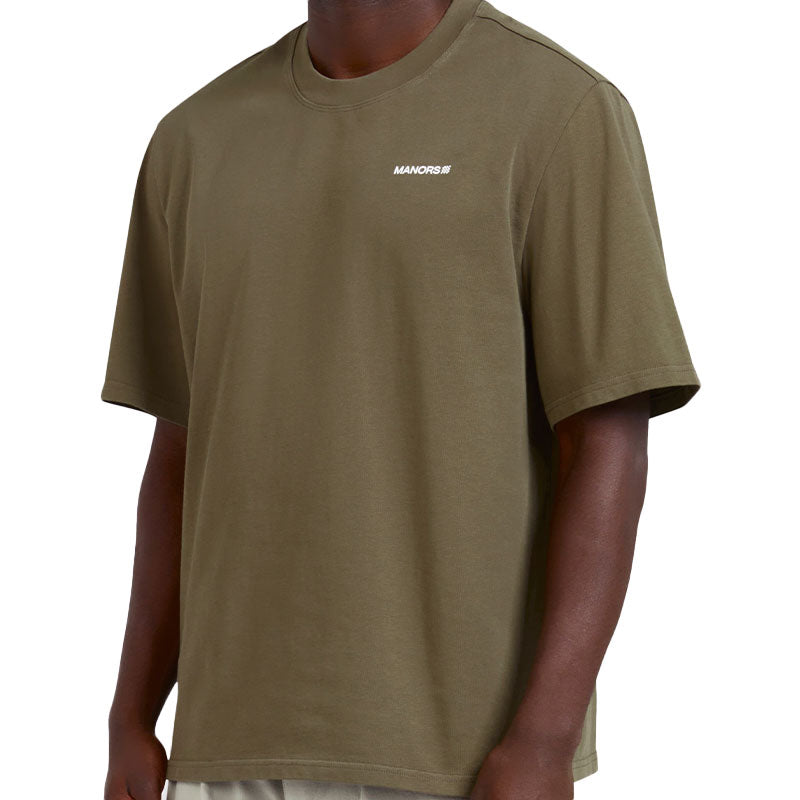 MANORS Logo Men's T-Shirt (Olive)