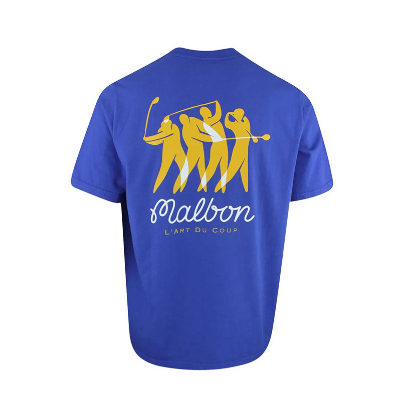MALBON GOLF Matisse Men's T-Shirt (Blue)