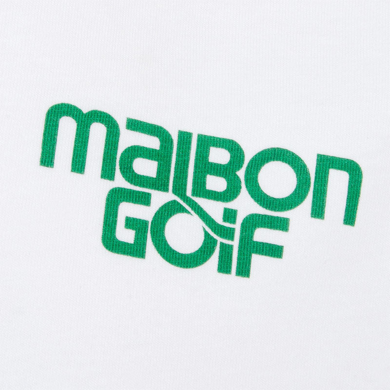 MALBON GOLF Swing Oil Men's T-Shirt (White)