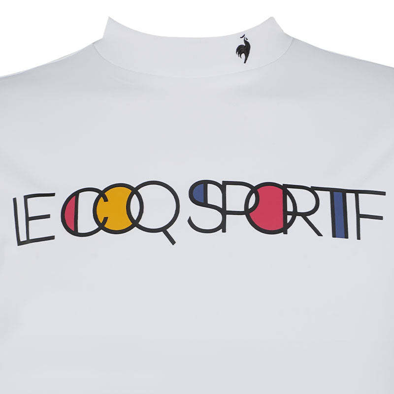 LE COQ SPORTIF GOLF Mondarian Men's Mock Shirt (White)
