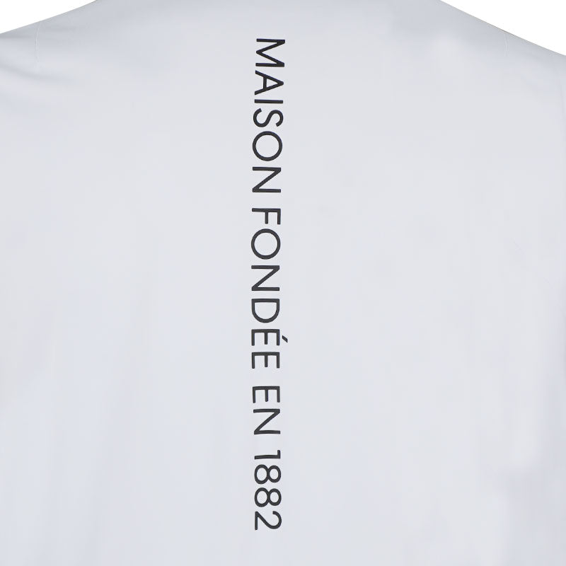 LE COQ SPORTIF GOLF Mondarian Men's Mock Shirt (White)