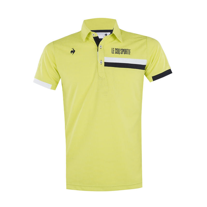 LE COQ SPORTIF GOLF Petite Men's Jacquard Polo (Lime)