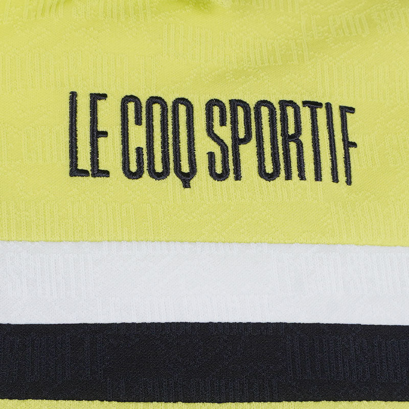 LE COQ SPORTIF GOLF Petite Men's Jacquard Polo (Lime)