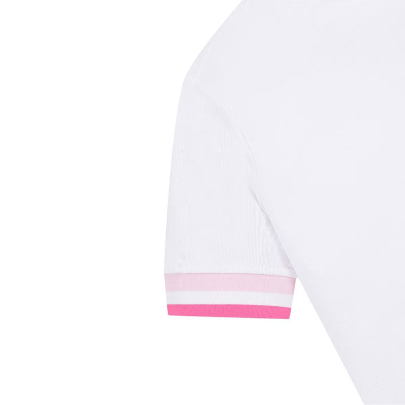 WAAC Athletic Stretch Rib Women's Mock Shirt (White)