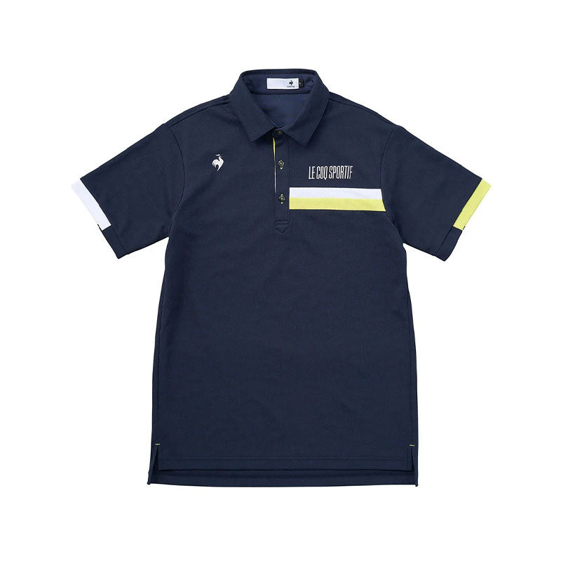 LE COQ SPORTIF GOLF Petite Men's Jacquard Polo (Navy)