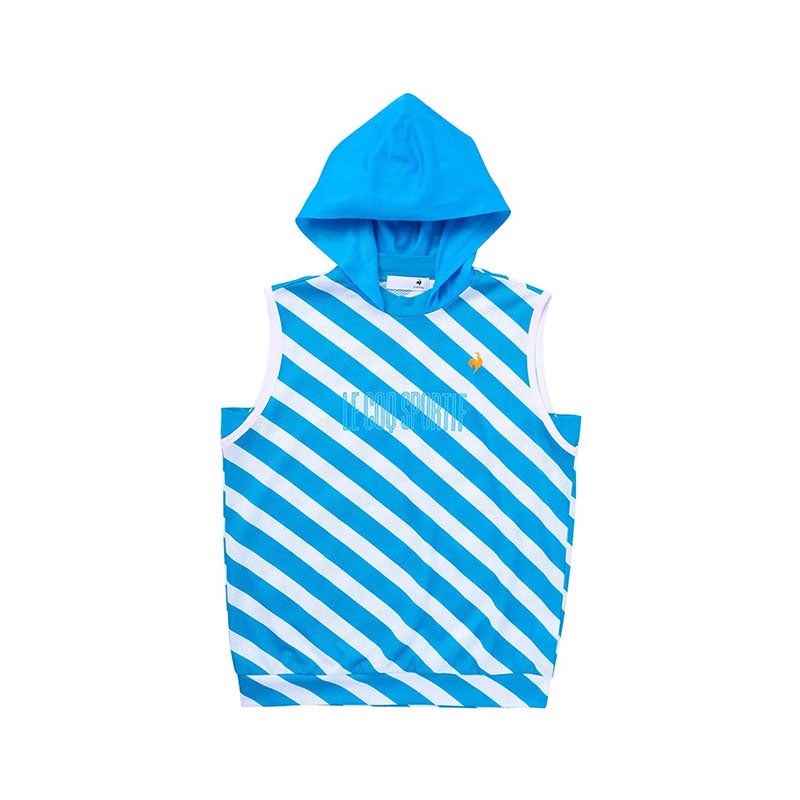 LE COQ SPORTIF GOLF Women's Mesh Sleeveless Hoodie (Blue)