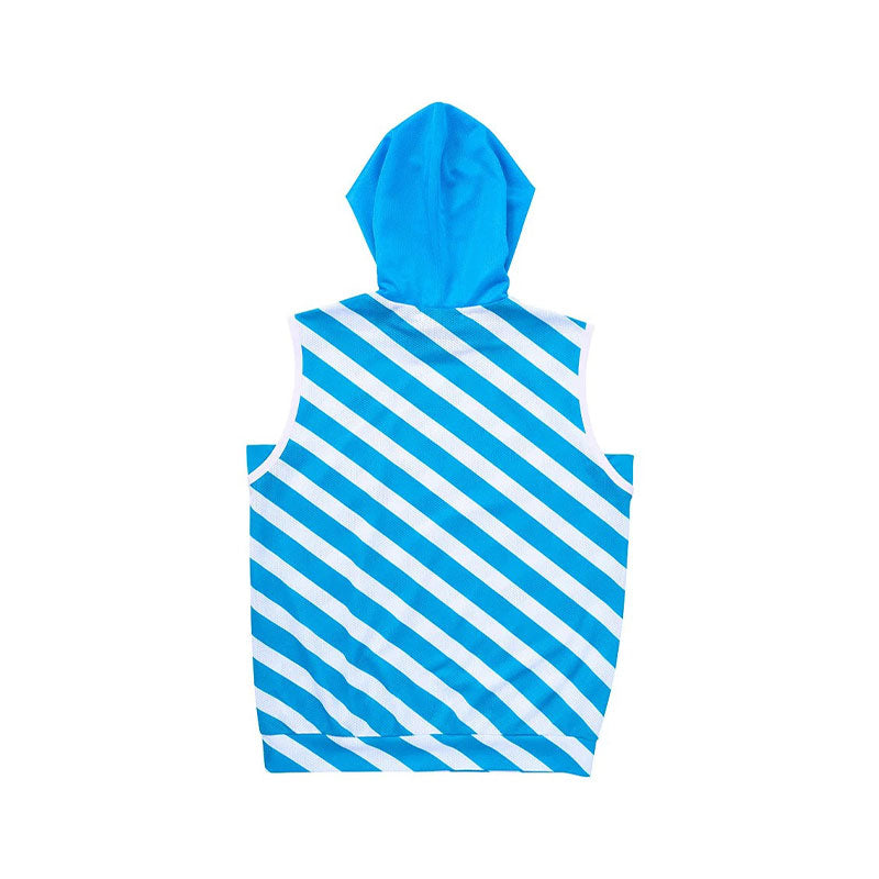 LE COQ SPORTIF GOLF Women's Mesh Sleeveless Hoodie (Blue)