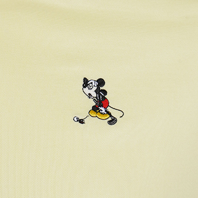 DISNEY Mickey Men's T-Shirt (Pastel Yellow)