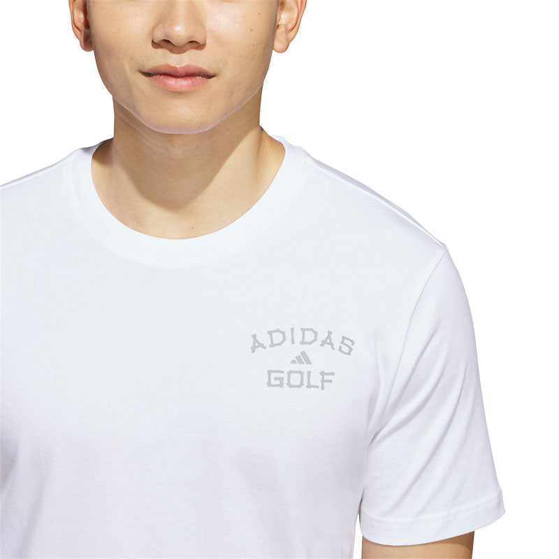 ADIDAS Golf Chip In Paradise Graphic Men's T-Shirt (White)