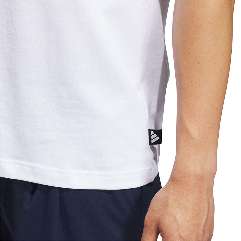ADIDAS Golf Chip In Paradise Graphic Men's T-Shirt (White)