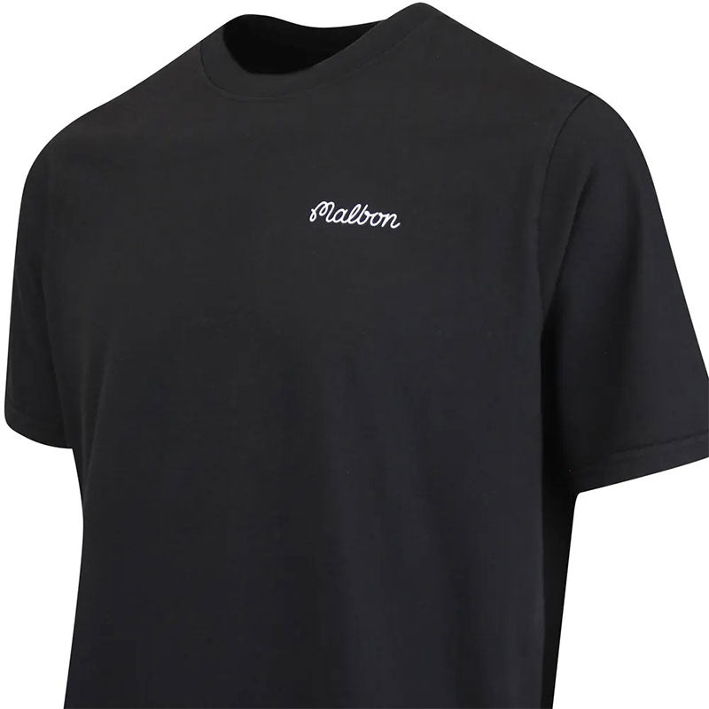 MALBON GOLF Bermuda Baldwin Men's T-Shirt (Black)