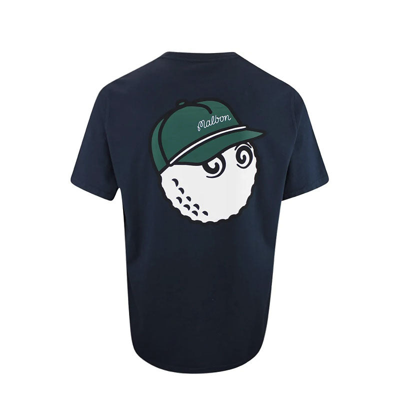 MALBON GOLF Bermuda Baldwin Men's T-Shirt (Navy)