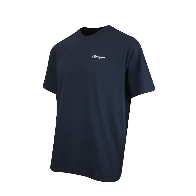 MALBON GOLF Bermuda Baldwin Men's T-Shirt (Navy)