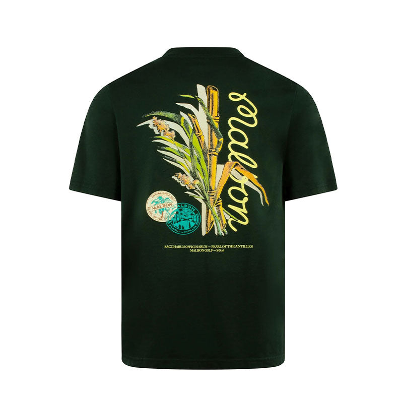 MALBON GOLF Bermuda Origin Men's T-Shirt (Dark Olive)