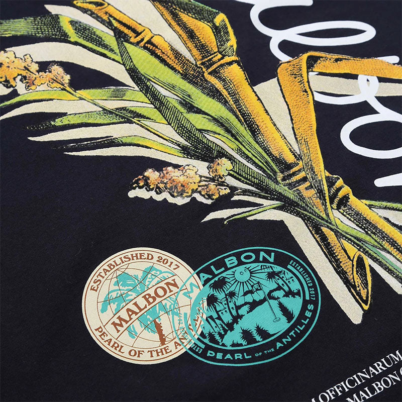 MALBON GOLF Bermuda Origin Tee (Midnight Navy)
