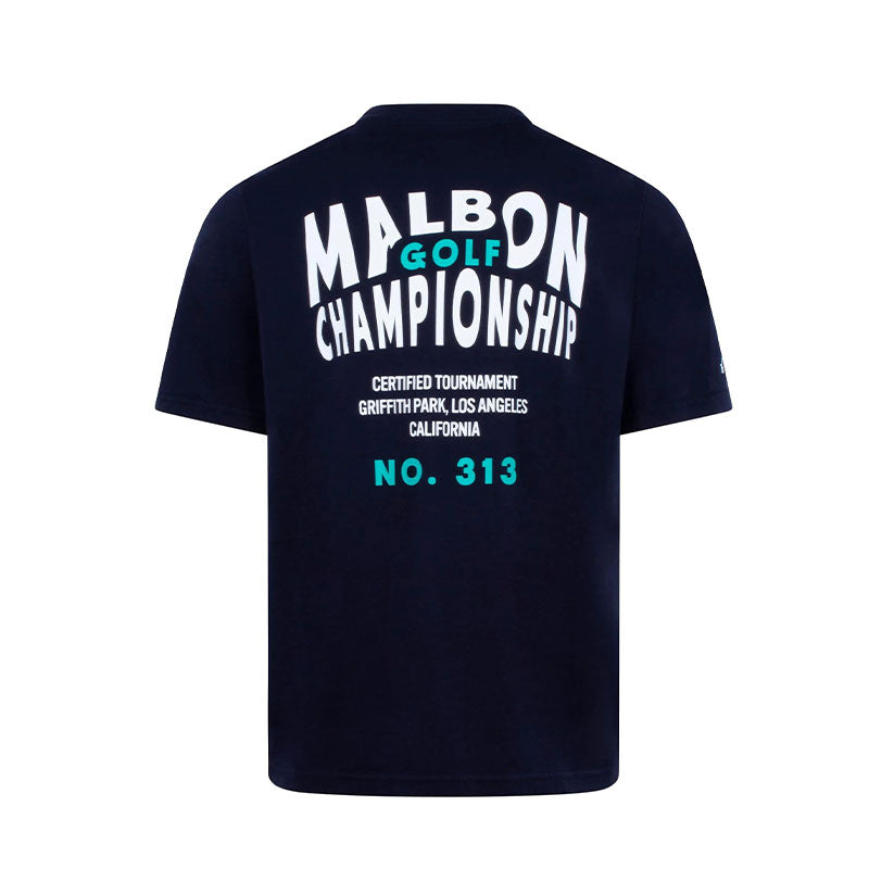 MALBON GOLF Bermuda Championship Men's T-Shirt (Navy)