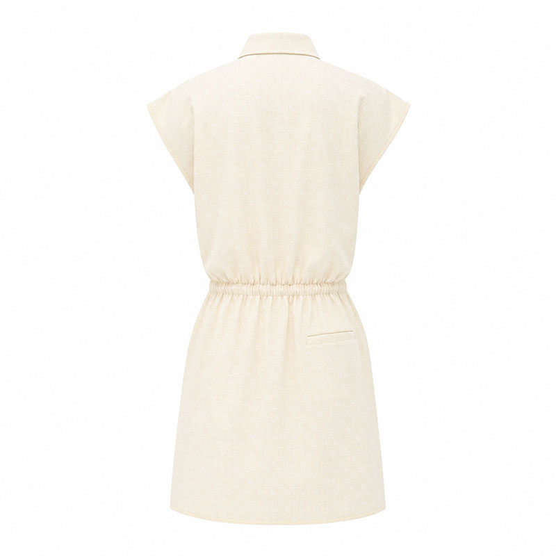 LACOSTE Ultra Dry Printed Stretch Dress (Powder)