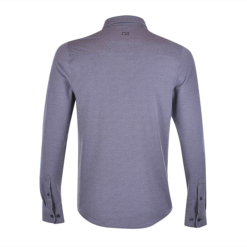 CUTTER & BUCK Oxford Button Men's Long Sleeve Shirt (Charcoal)
