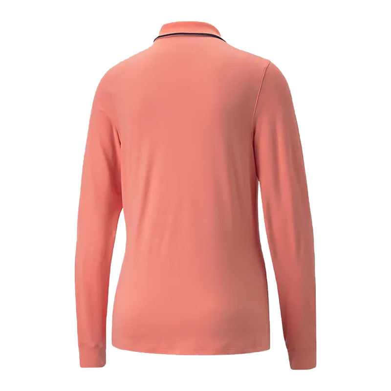 PUMA CLOUDSPUN Women's Long Sleeve Polo (Carnation Pink)