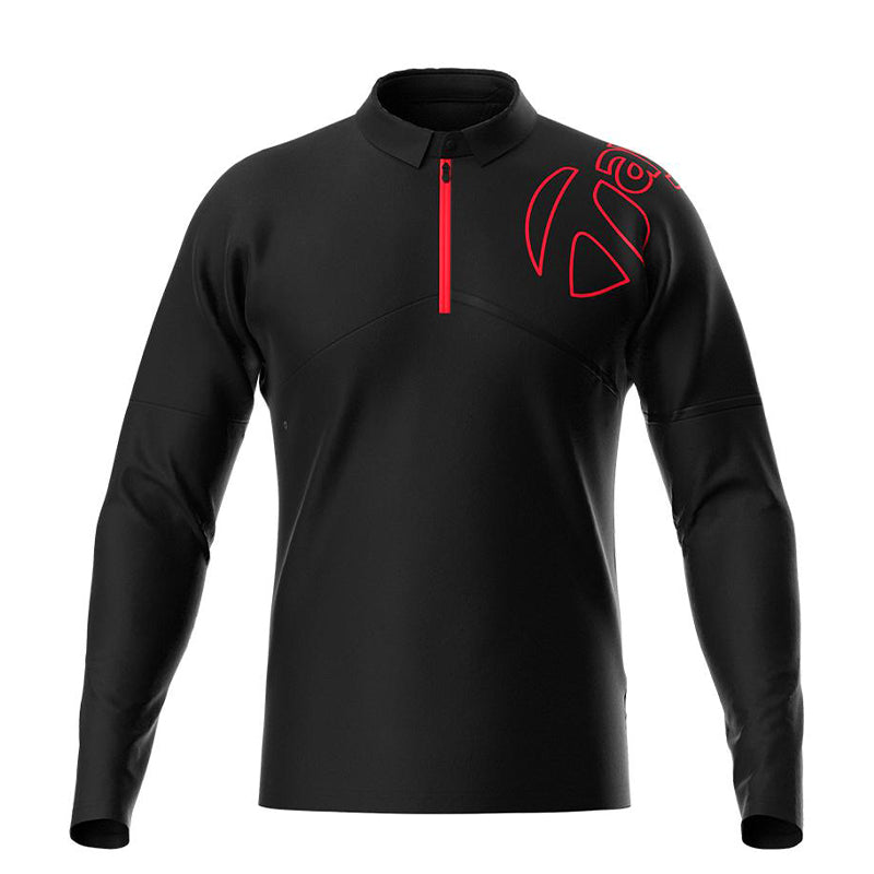 TAYLORMADE Seamless Men's Long Sleeve Polo (Black)